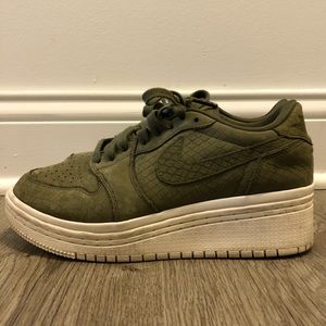 Green Snake Skin Air Jordan’s